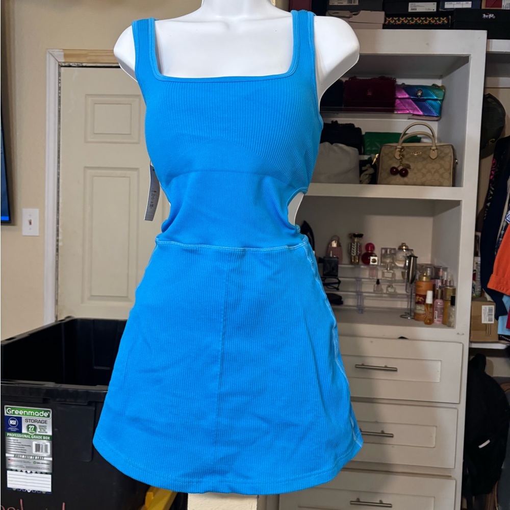 Fashion Nova active Vibrant Blue Cutout Mini Dress